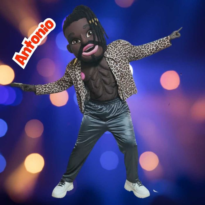 Biały Miś Tancerz Striptizer Alvaro lalka Jessica  – Żywa Maskotka