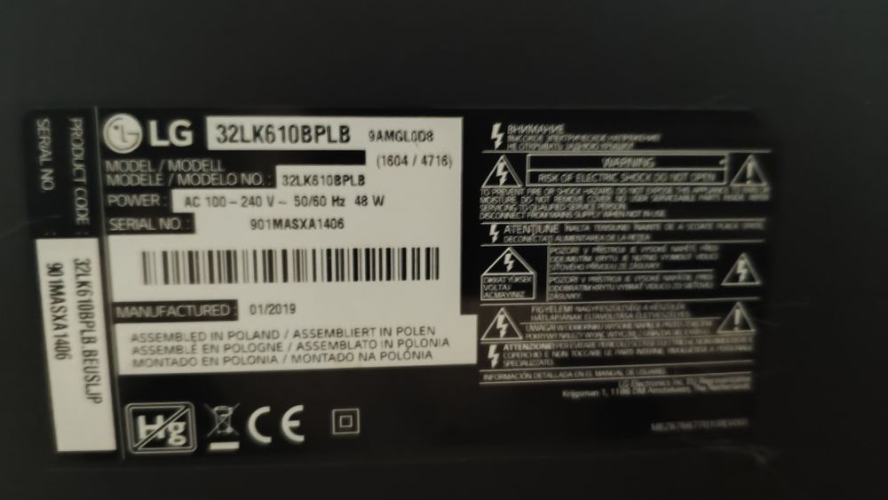 LG Smart TV  32p