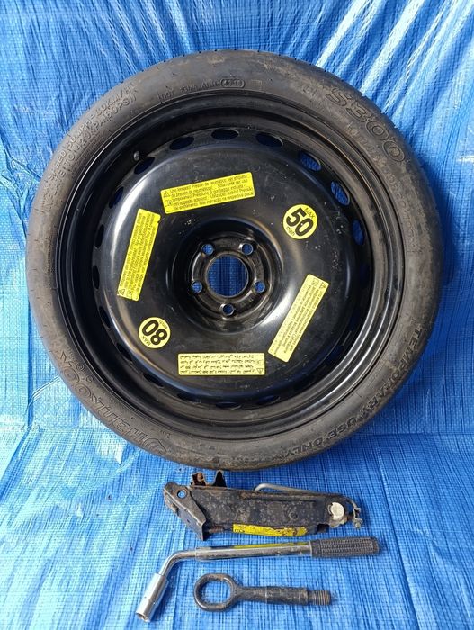 Koło dojazdowe dojazdówka 20" audi a6c7  et 22 kompletne  podnośnik klucz  stan bdb.