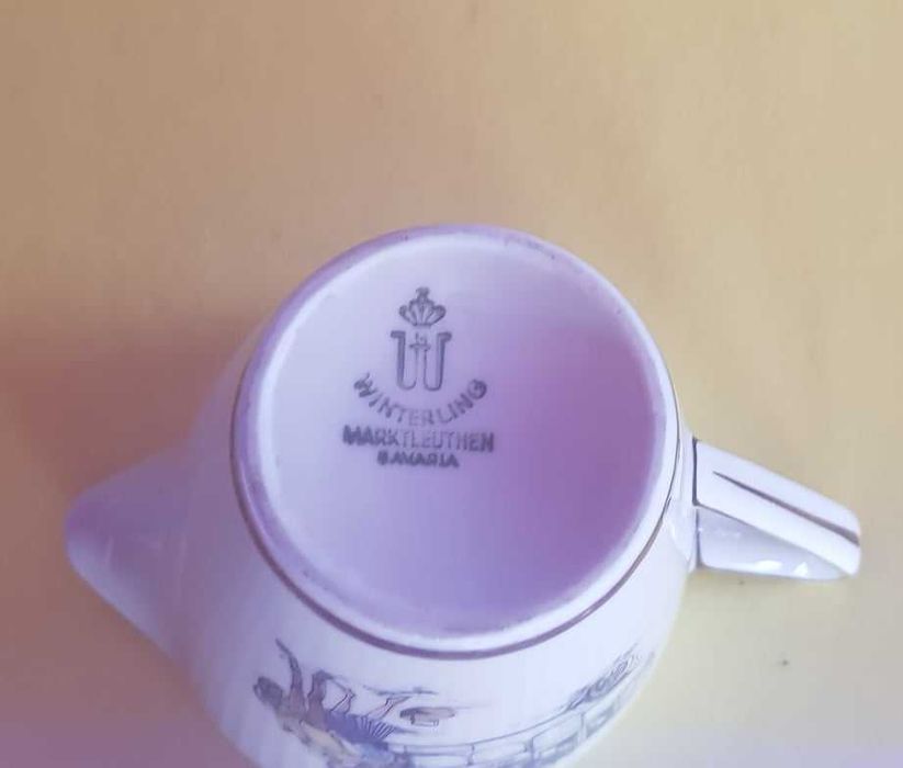 Leiteira em faiança pintada mão da Bavaria