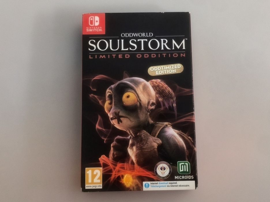 Odd world Soul storm Limited Edition, com caixa metálica de transporte de jogos (Nintendo Switch)