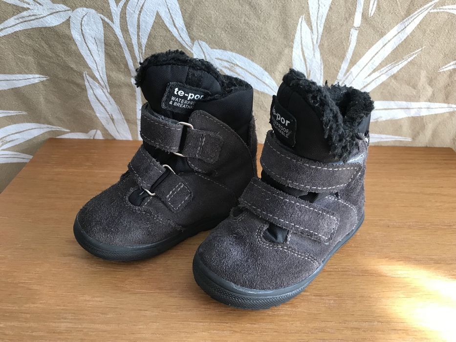 Śniegowce na rzepy Mrugała IWO Grey 22 trzewiki membrana te-por