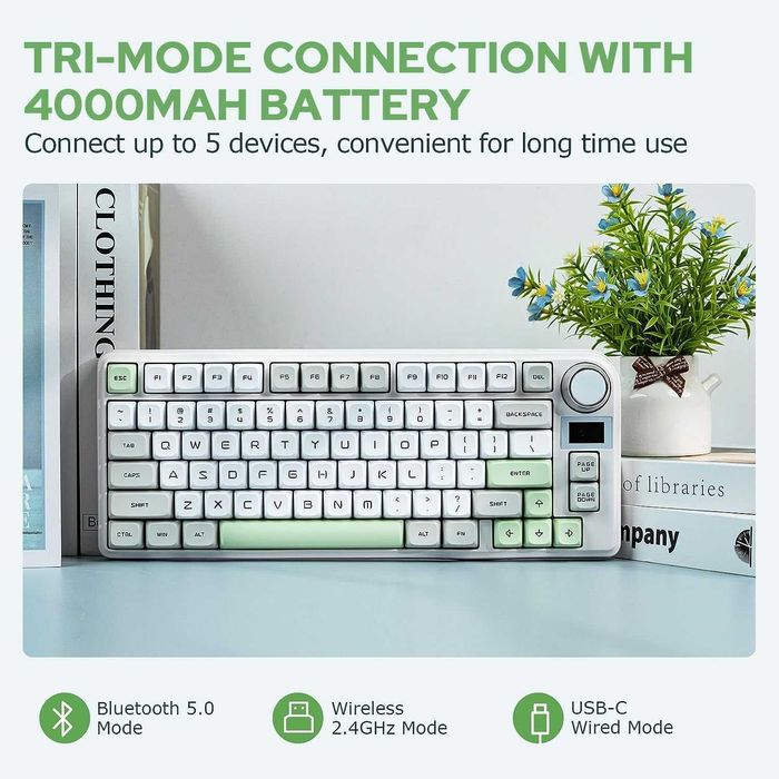 Epomaker TH80-X бездротова механічна клавіатура US 75% (TH80 X)