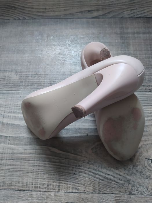 Buty damskie  kolor brudny róż
