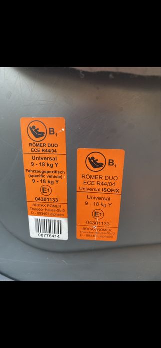 Fotelik 9-18kg używany Britax Romer