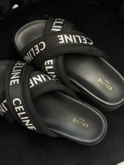 Klapki celine 37/38 nowe czarne