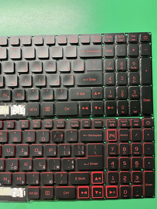 Клавиши клавиатуры с подсветкой Acer Nitro 5