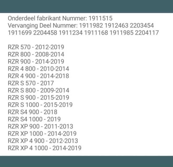 Polaris rzr buggy Cilindro mestre de freio para ATV, Novo!