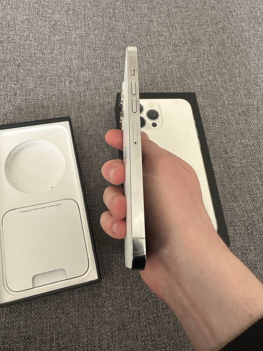 iPhone 13 Pro Max 128GB Silver – 100% Bateria, Idealny