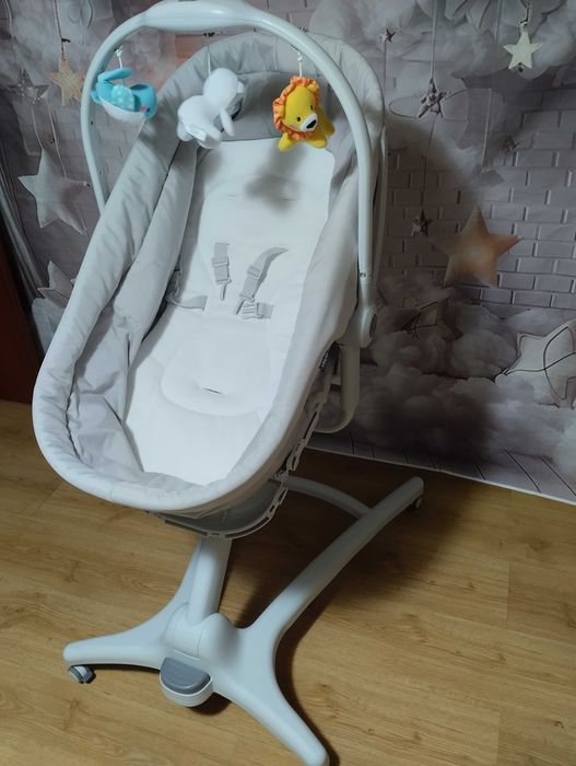 Chicco Baby Hug 4w1 Glacial łóżeczko krzesełko dostawka