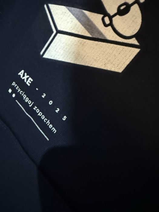 Bluza merch by Prosto , Axe , czarna z kapturem , L , hoodie