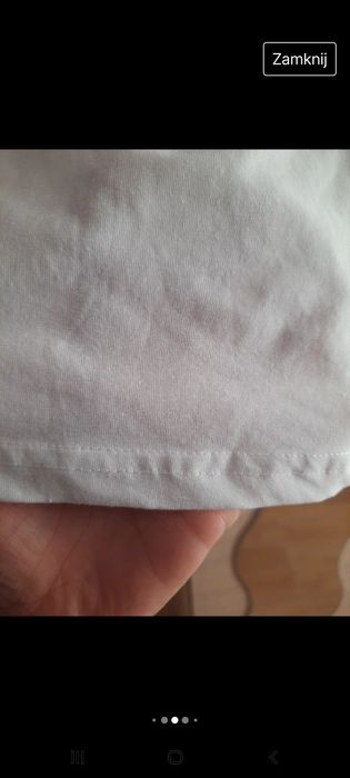 T-shirt biały z nadrukiem 170/176 H&M