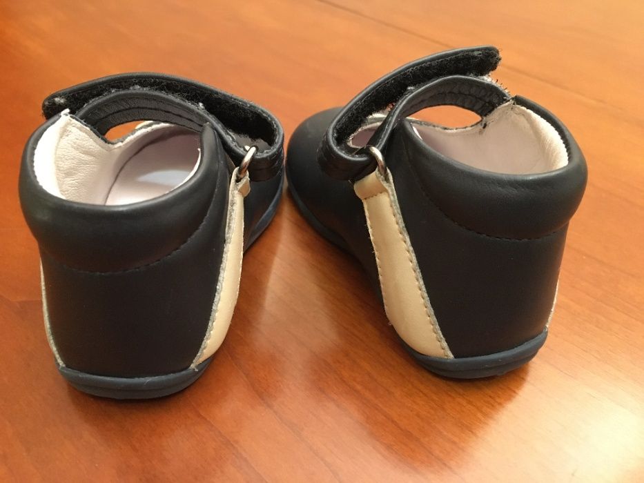 CHICCO - Sapatos Pele azul 17 - Impecáveis!