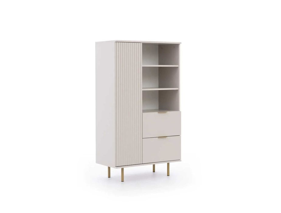 Regał niski Nubia 80x140x41 (czerń lub kaszmir) Darmowa dostawa