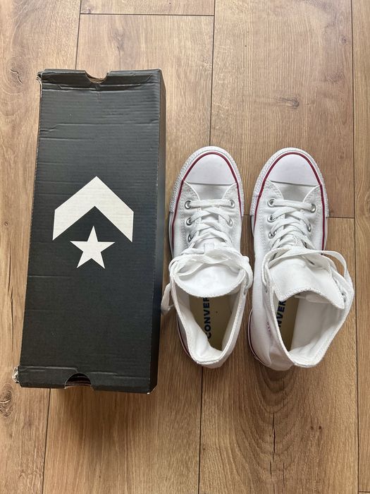 Converse długie białe trampki all star