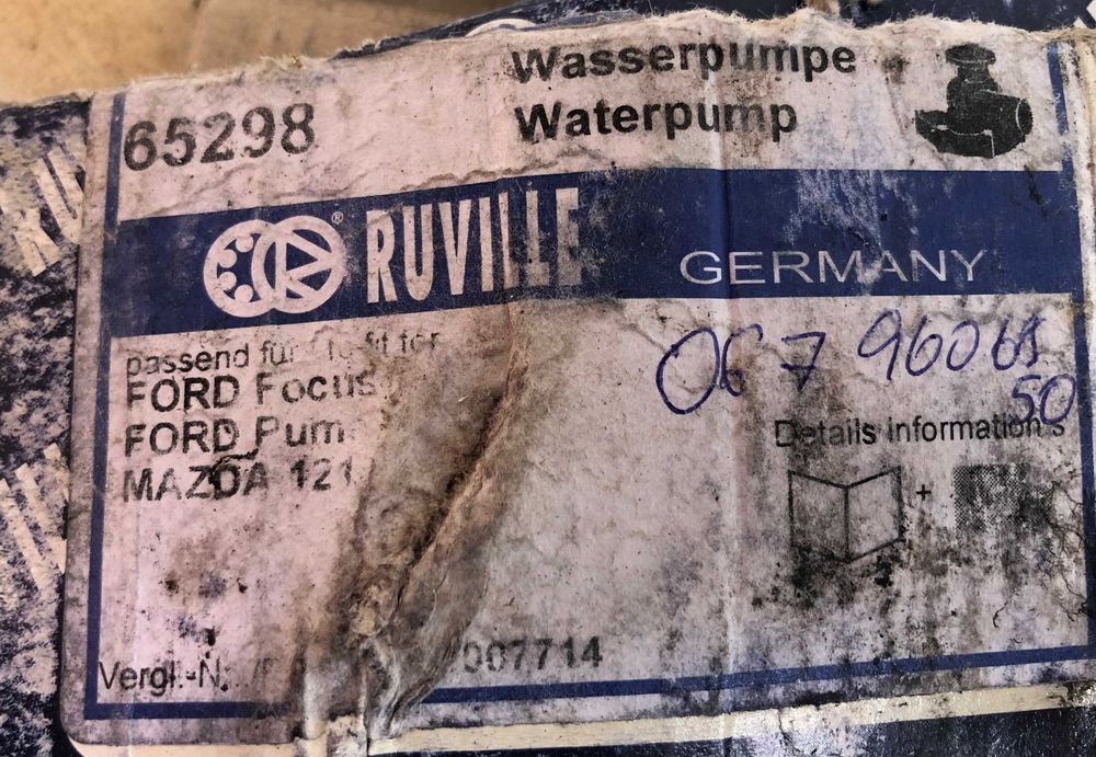 Водяной насос, помпа RUVILLE 65298(Германия).