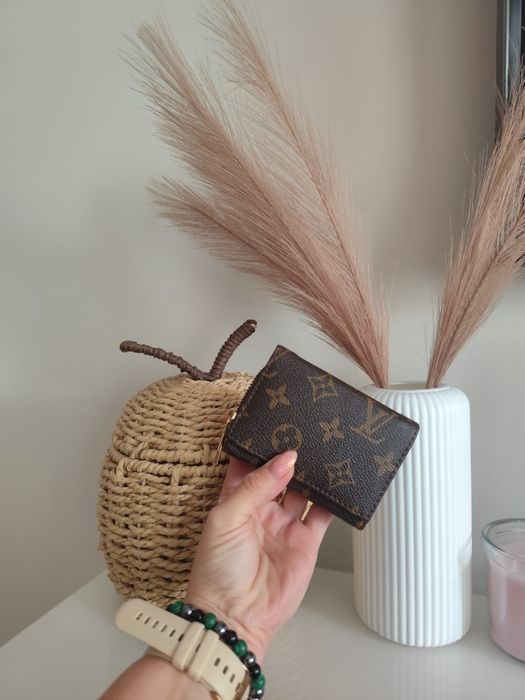 Portfel damski mały Louis Vuitton brąz klasyk LV