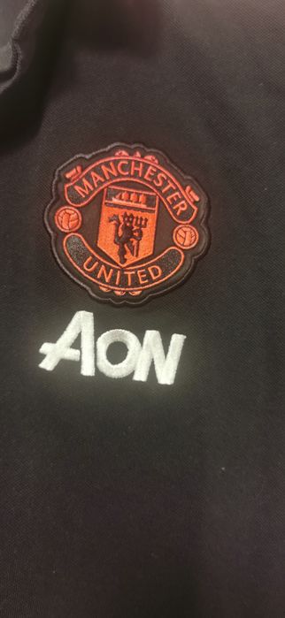 Vintage polo Manchester United AON - Adidas Climalite roz. M