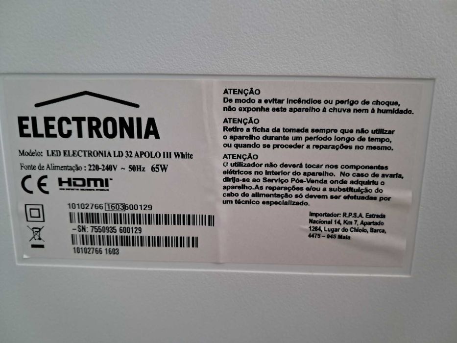 TV LED LD 32  "Usada" ótimo estado