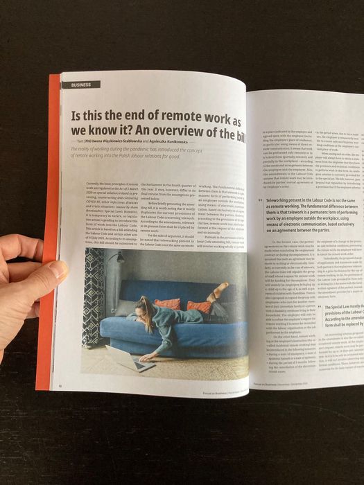 Magazyn Focus on Business 1/2021 (wersja angielska)