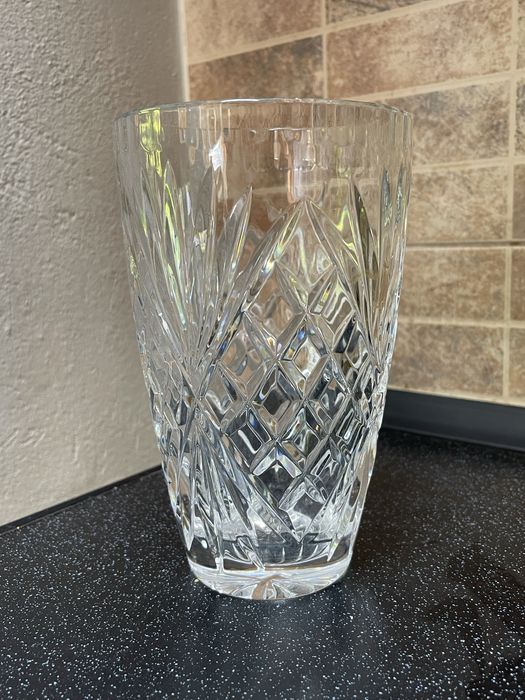 Duzy Krysztalowy Wazon PRL