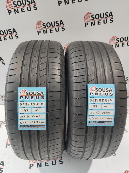 2 pneus semi novos 225-55R17 Goodyear - Oferta dos portes