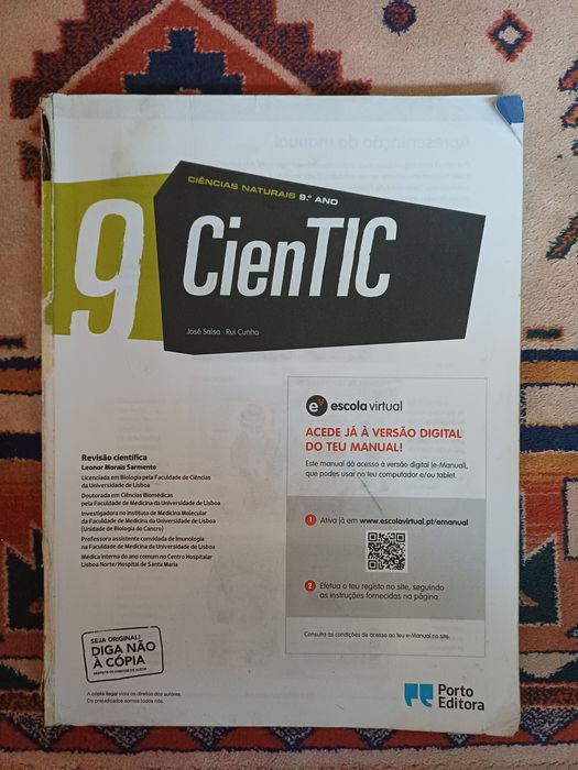 Manual e caderno do aluno 9°ano Ciências Naturais