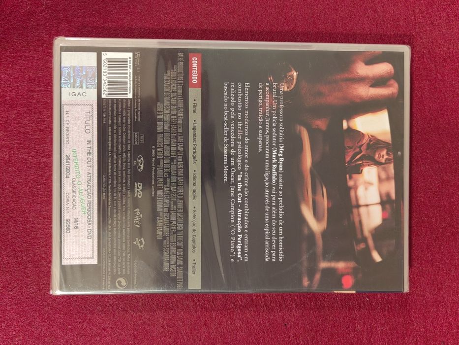 Filme DVD "In the Cut: Atração Perigosa" - novo e selado