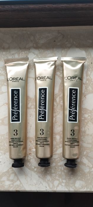 10 sztuk! Odżywki do włosów loreal paris preference złote  54ml - nowe