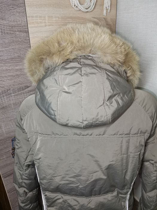 Пуховик оливковый