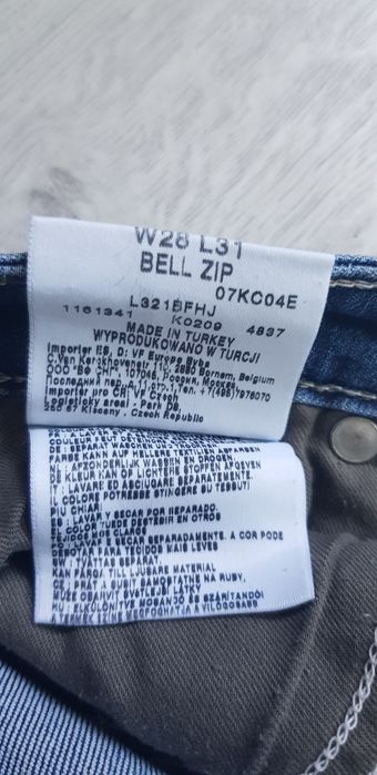 Jeansy Lee Bell Zip W27 L30