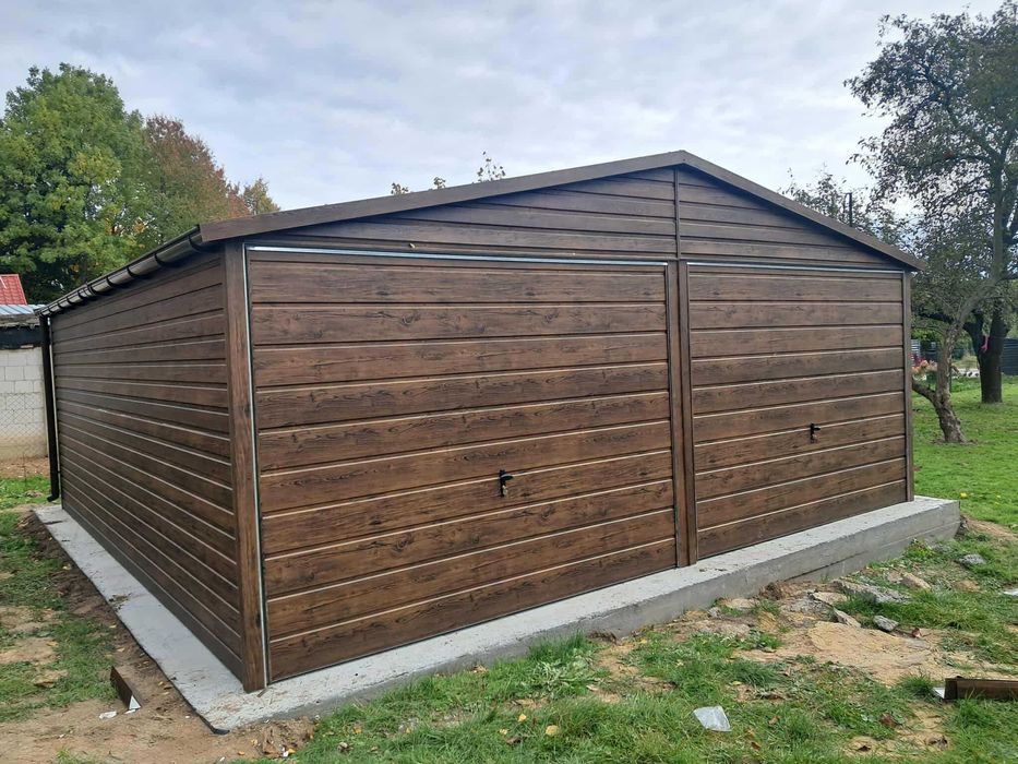 Garaż blaszany 6x5. WZMOCNIONY PROFILAMI. Producent. CAŁA POLSKA