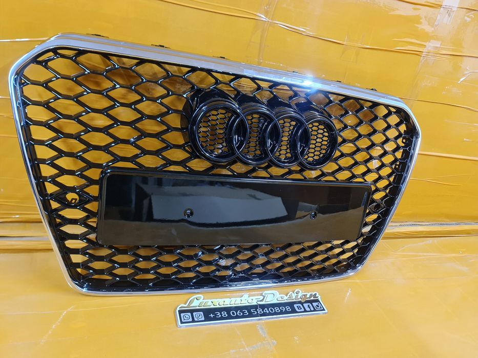 Решетка радиатора в стиле S и RS для AUDI А3 А4 A5 А6 А7 Q5 Q7 Q8