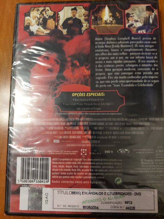 Dvd - Sexo escândalos e Celeridade