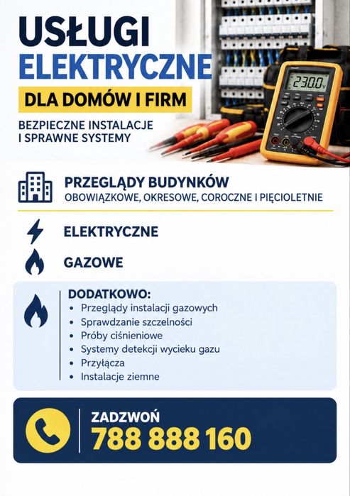 przeglądy elektryczne i gazowe- Oświęcim
