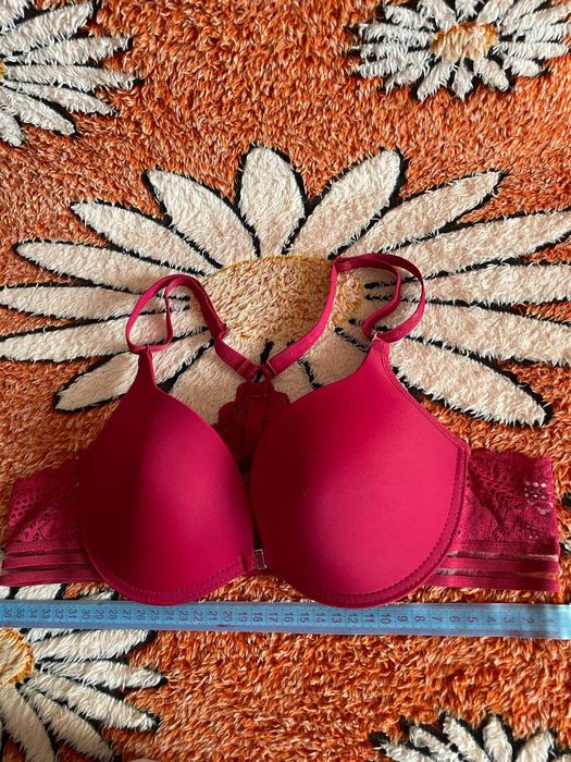 Кружевной лифчик бюстгальтер красный