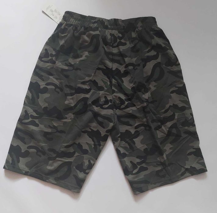 Spodenki męskie dresowe moro bawełna Dunauone Y-6343 z kieszeniami r M