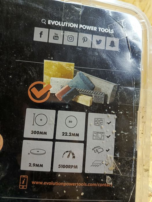 Tarcza diamentowa segment Evolution 300mm PREMIUM