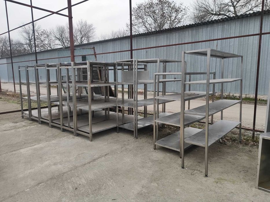 Мойки из нержавейки. Столы, стеллажи, шпильки, зонты