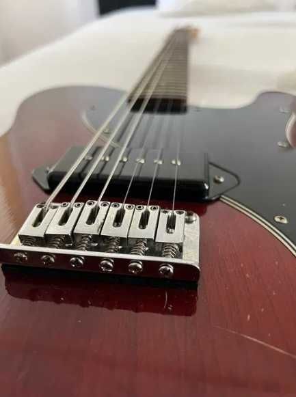 Guitarra Baritona Custom – Tele Style | P90 | Flamed Maple