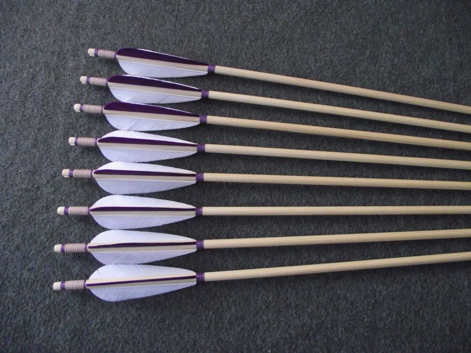 45-50 świerk nr 527 Komplet 32" strzał do łuku strzała drewniana