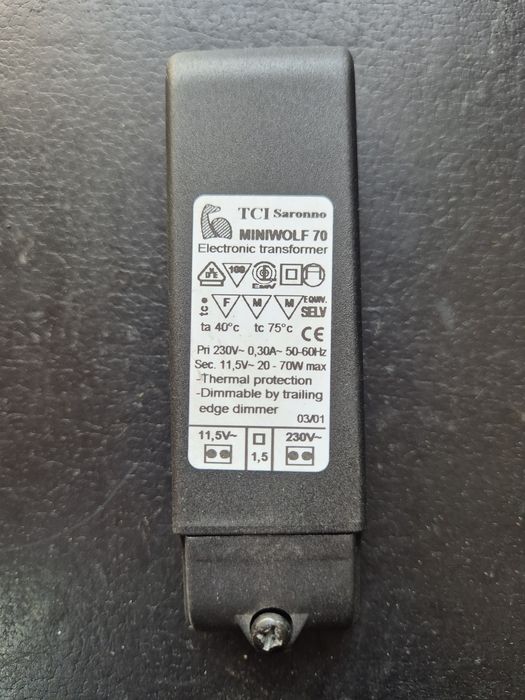 Transformator elektroniczny TCI 70W zasilacz nowy