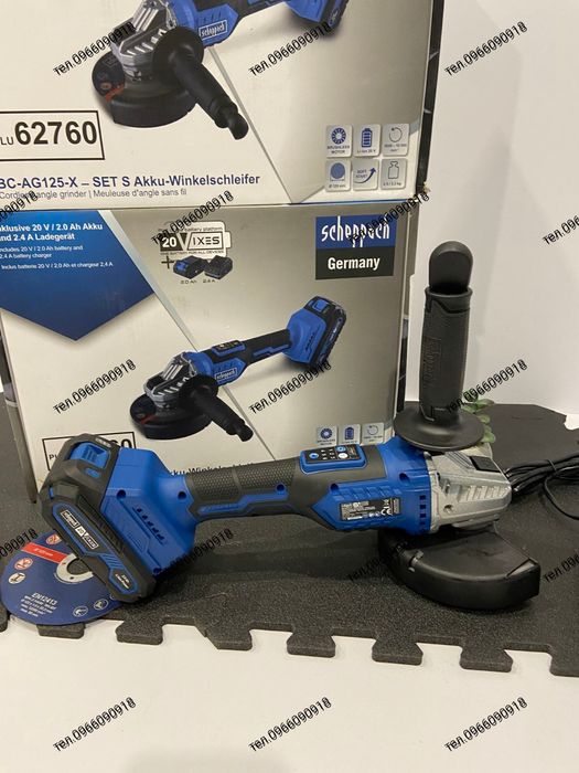 Болгарка акумуляторна , кутова шліфувальна машина, УМШ Scheppach