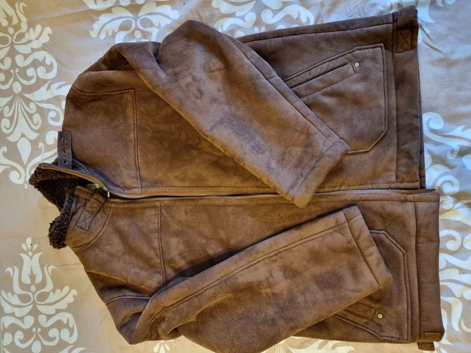 Pilotka skórzana męska