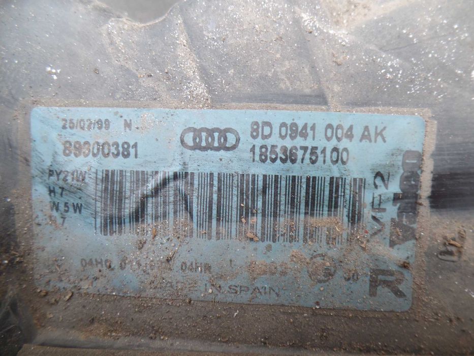 Kwi6 Lampa przednia prawa audi a4 b5 lift valeo wysyłka części