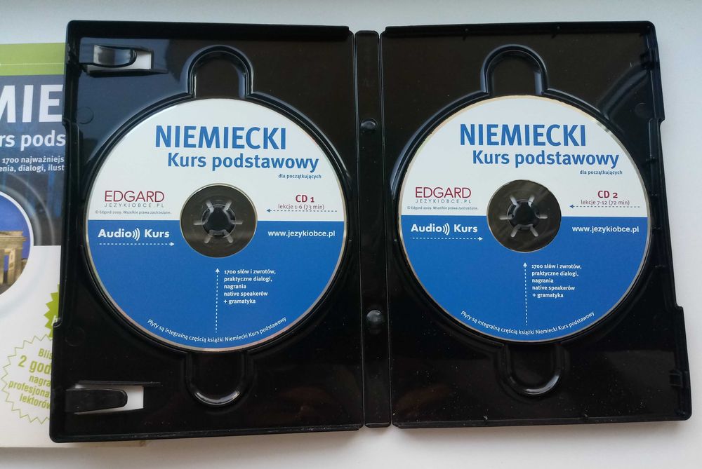 Niemiecki Kurs podstawowy 2 płyty CD stan BDB.