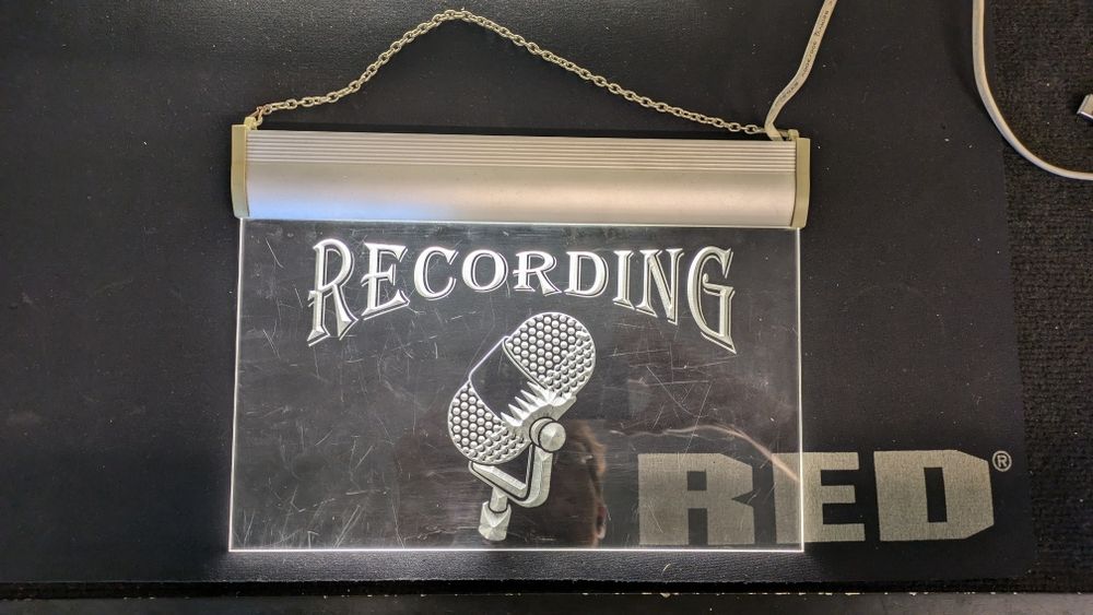 Placa luminosas ON THE AIR/HAPPY HOUR/RECORDING