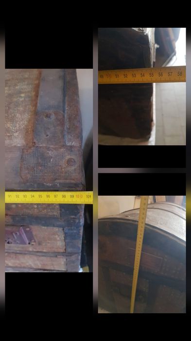 2 baus, 1 mala de viagem, 60 euros