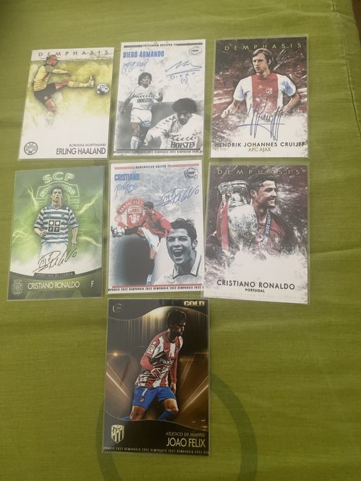 Cartas coleção Maradona,Cristiano Ronaldo,João Felix,Haaland,Cruyff