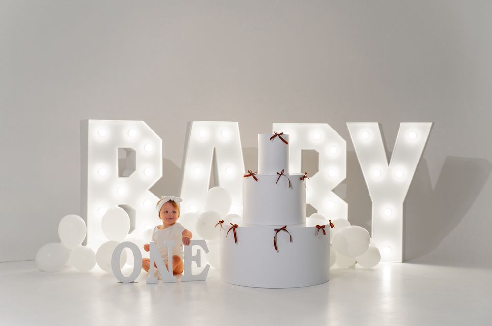 Оренда букв baby, гендер паті, торт штучний, коровай